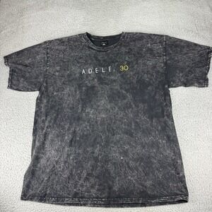 Adele 30 Tour Shirt Xxl Black Acid Wash  Concert‎ Crewneck T-Shirt